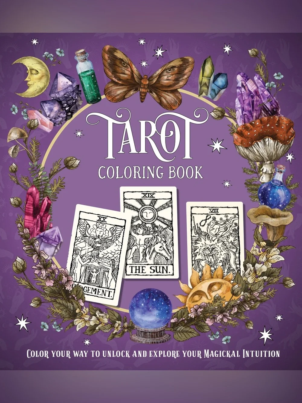 🔮🌙 Tarot Coloring Book | Mystical Celestial Adult Coloring Book | NWT